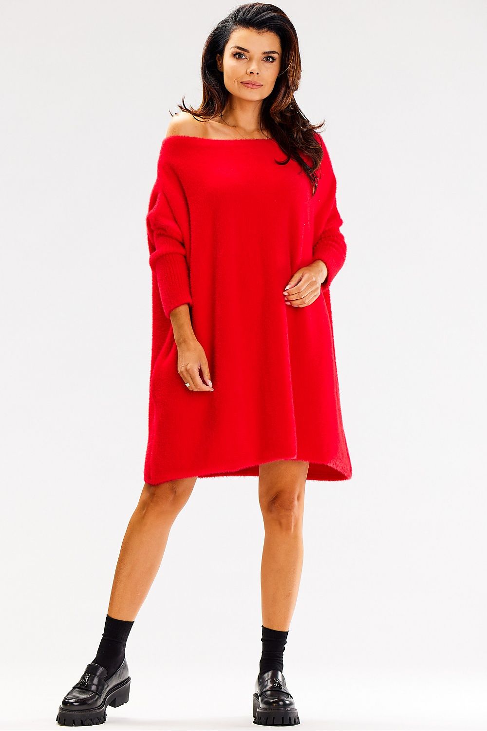   Sweter Damski Model A618 Red - awama 