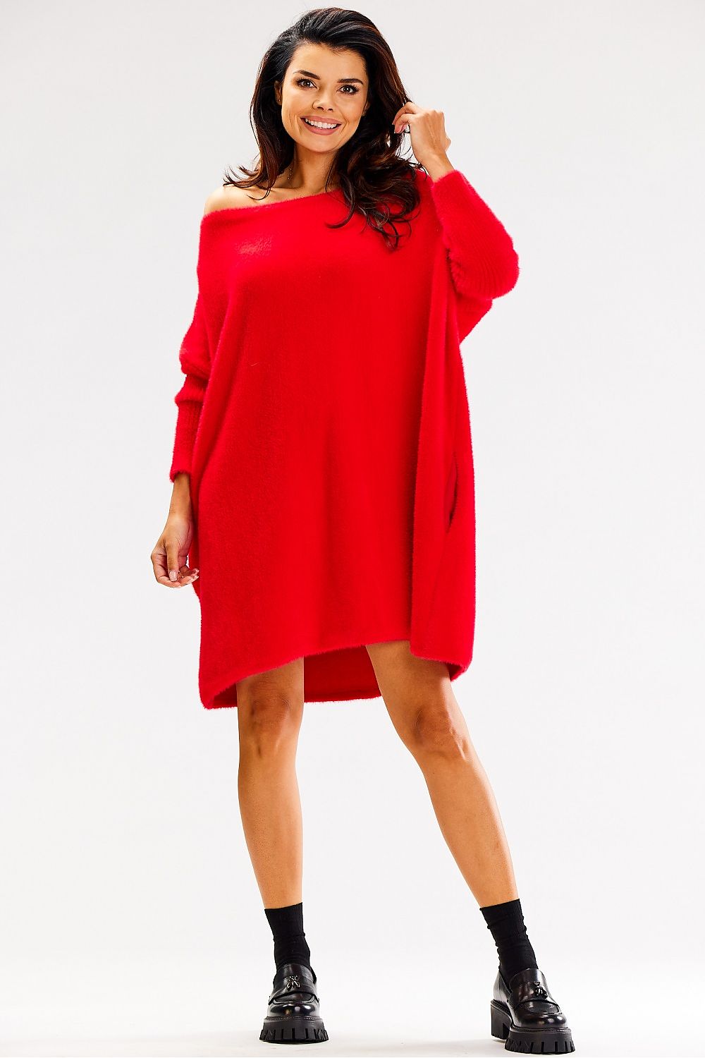   Sweter Damski Model A618 Red - awama 