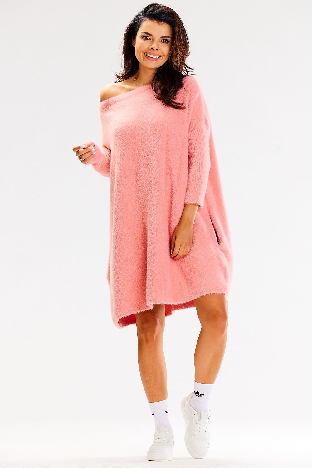   Sweter Damski Model A618 Pink - awama 