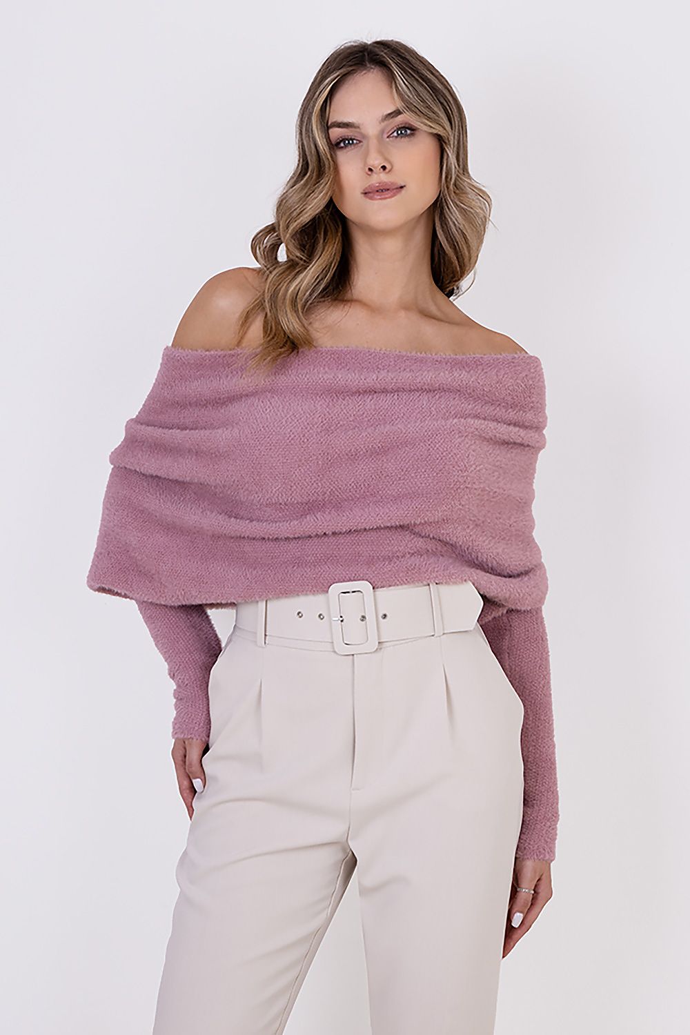   Sweter Damski Model SWE277 Powder Pink - MKM 