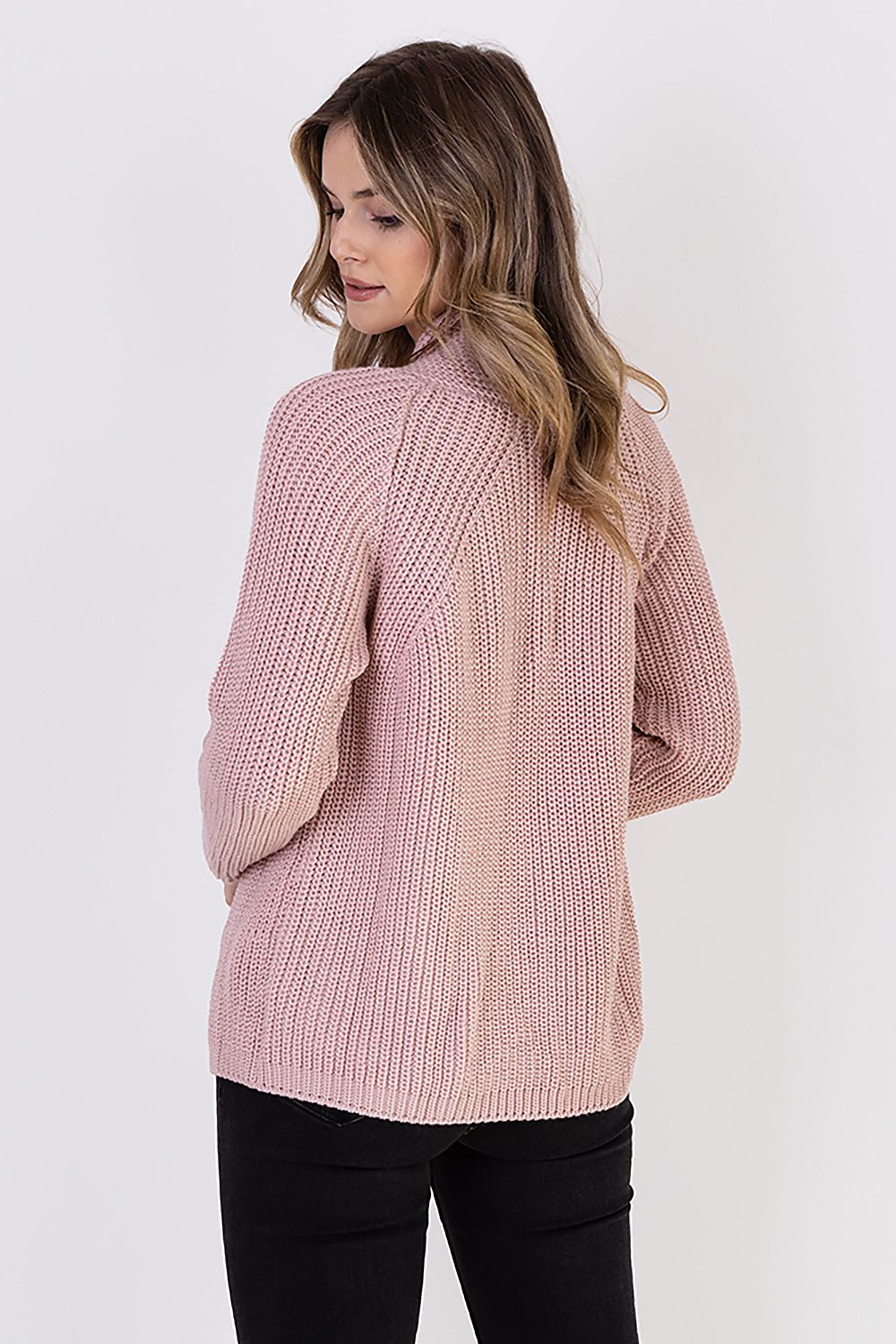  Sweter Kardigan Model SWE120 Powder Pink - MKM 