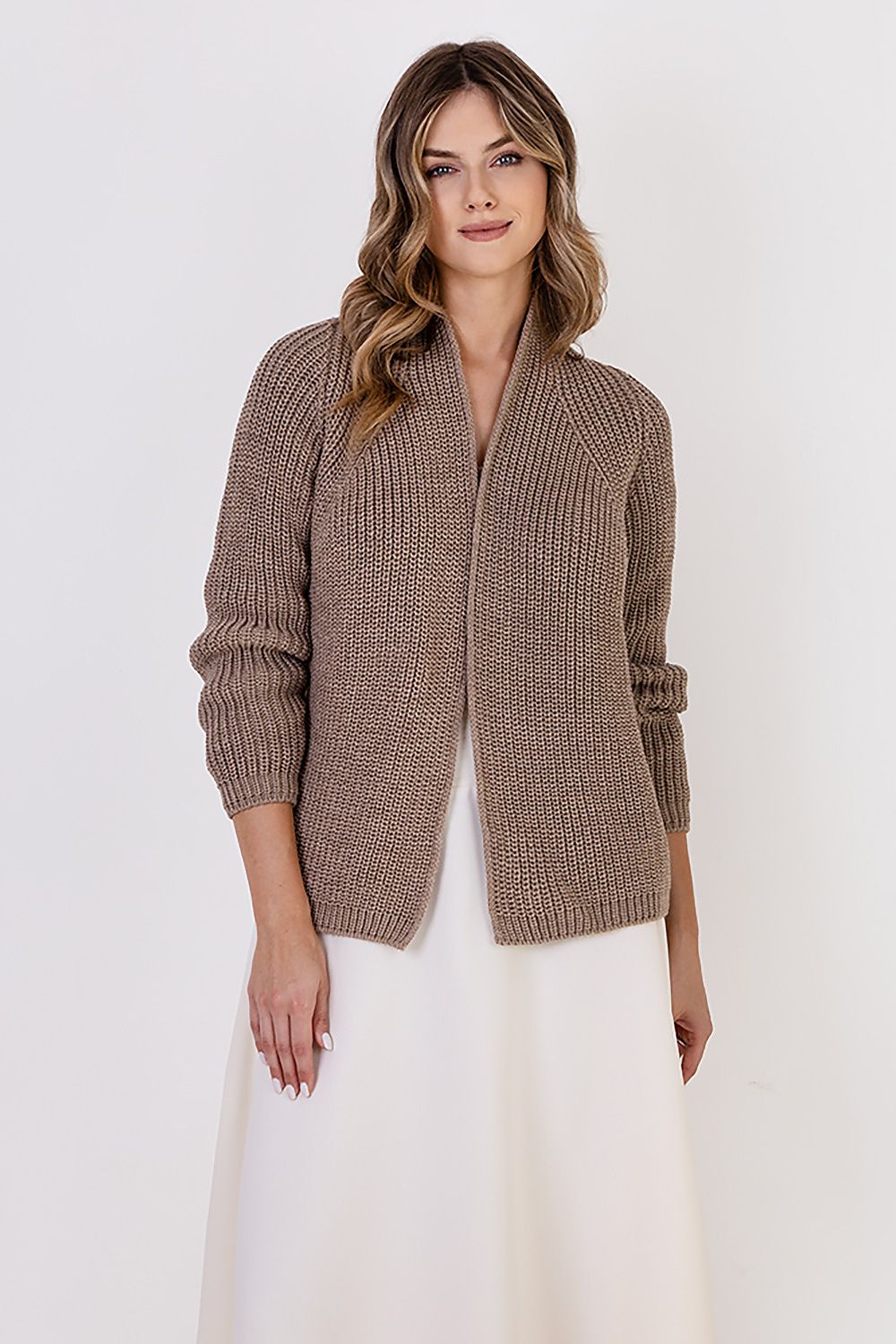  Sweter Kardigan Model SWE120 Mocca - MKM 