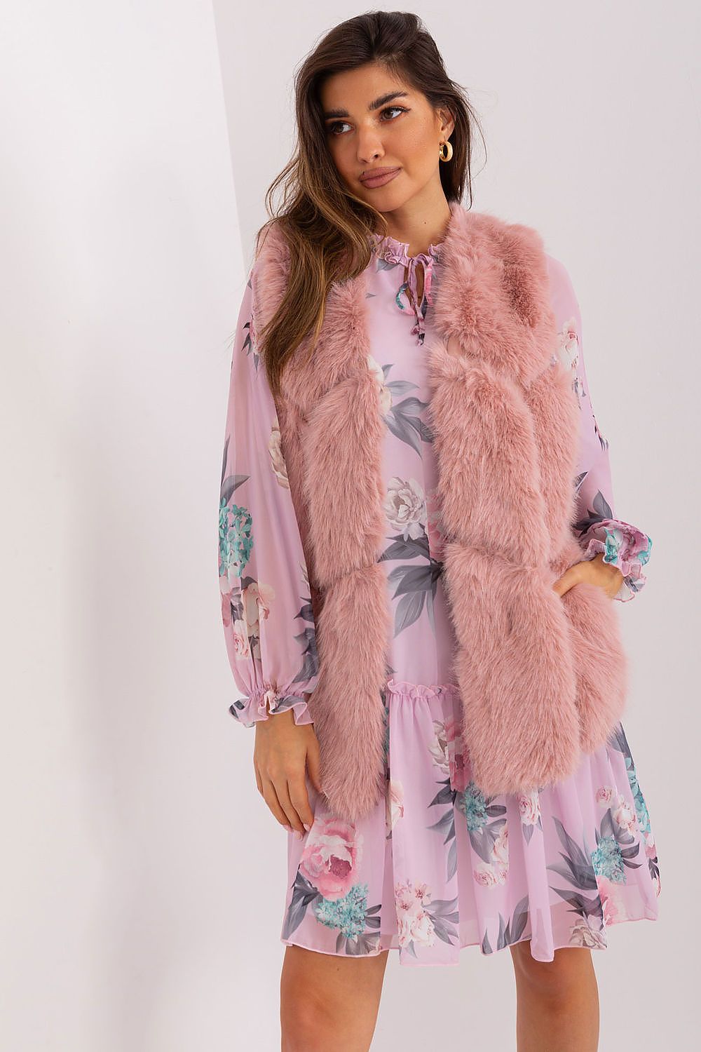   Kamizelka Model AT-KZ-2375.00P Light Pink - AT 