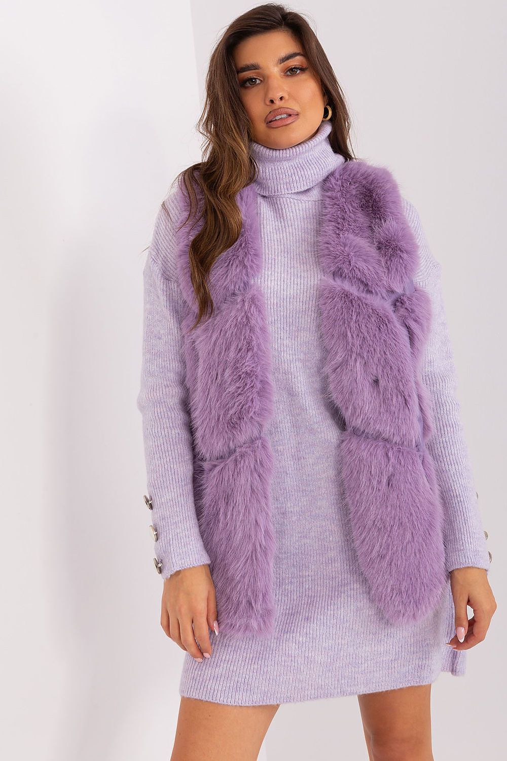   Kamizelka Model AT-KZ-2375.00P Light Violet - AT 