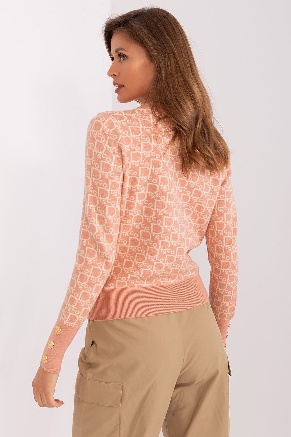   Sweter Damski Model AT-SW-2342.46P Dark Pink - AT 