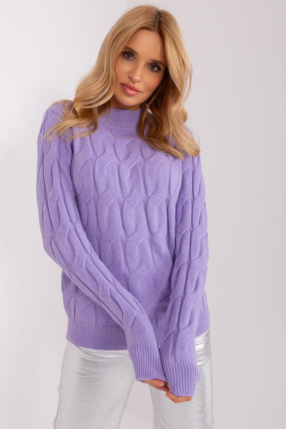   Sweter Damski Model AT-SW-2235.00P Light Violet - AT 