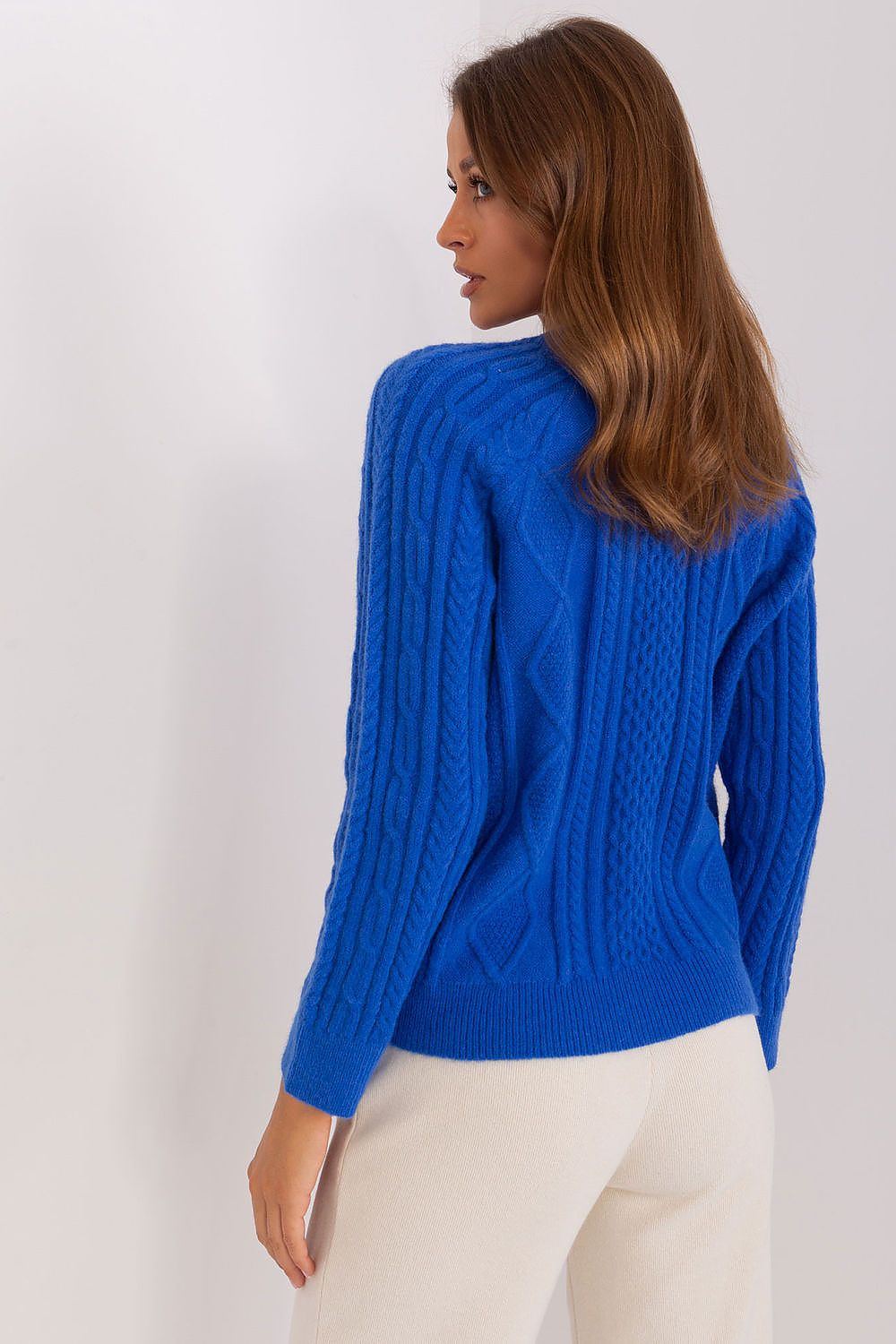  Sweter Damski Model AT-SW-2346-2.99P Cobalt - AT 