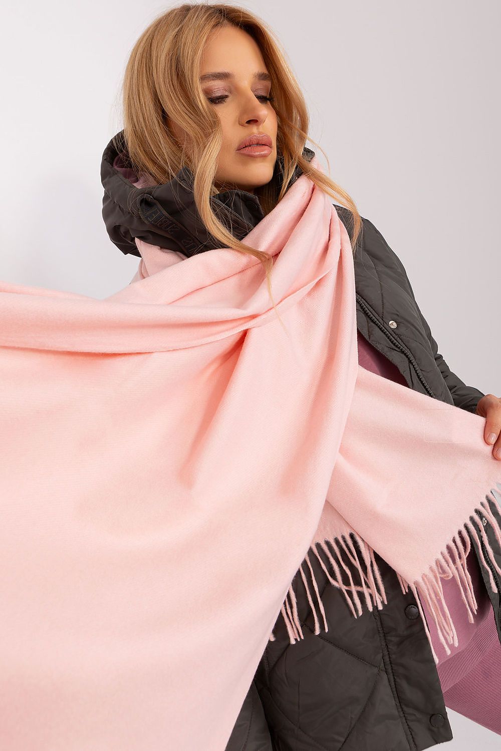   Szalik Model AT-SZ-23185.90P Light Pink - AT 