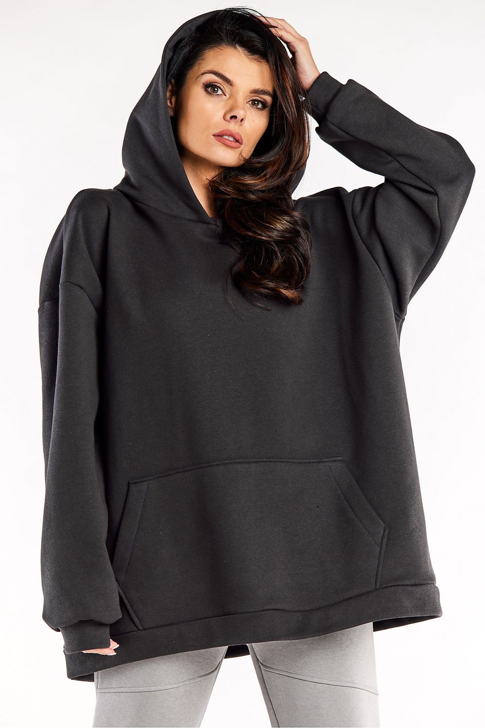   Bluza Damska Model M323 Grafit - Infinite You 