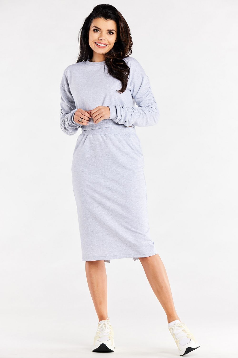   Bluza Damska Model M320 Grey - Infinite You 