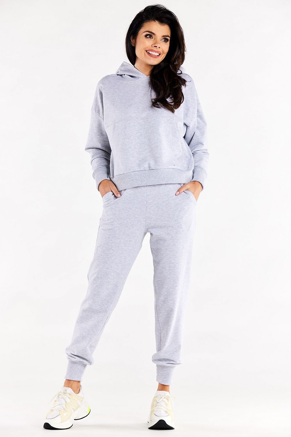   Bluza Damska Model M318 Grey - Infinite You 