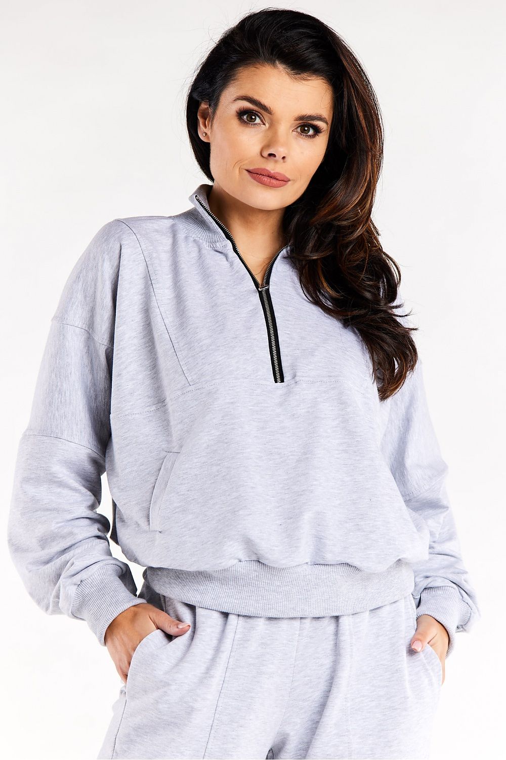   Bluza Damska Model M316 Grey - Infinite You 