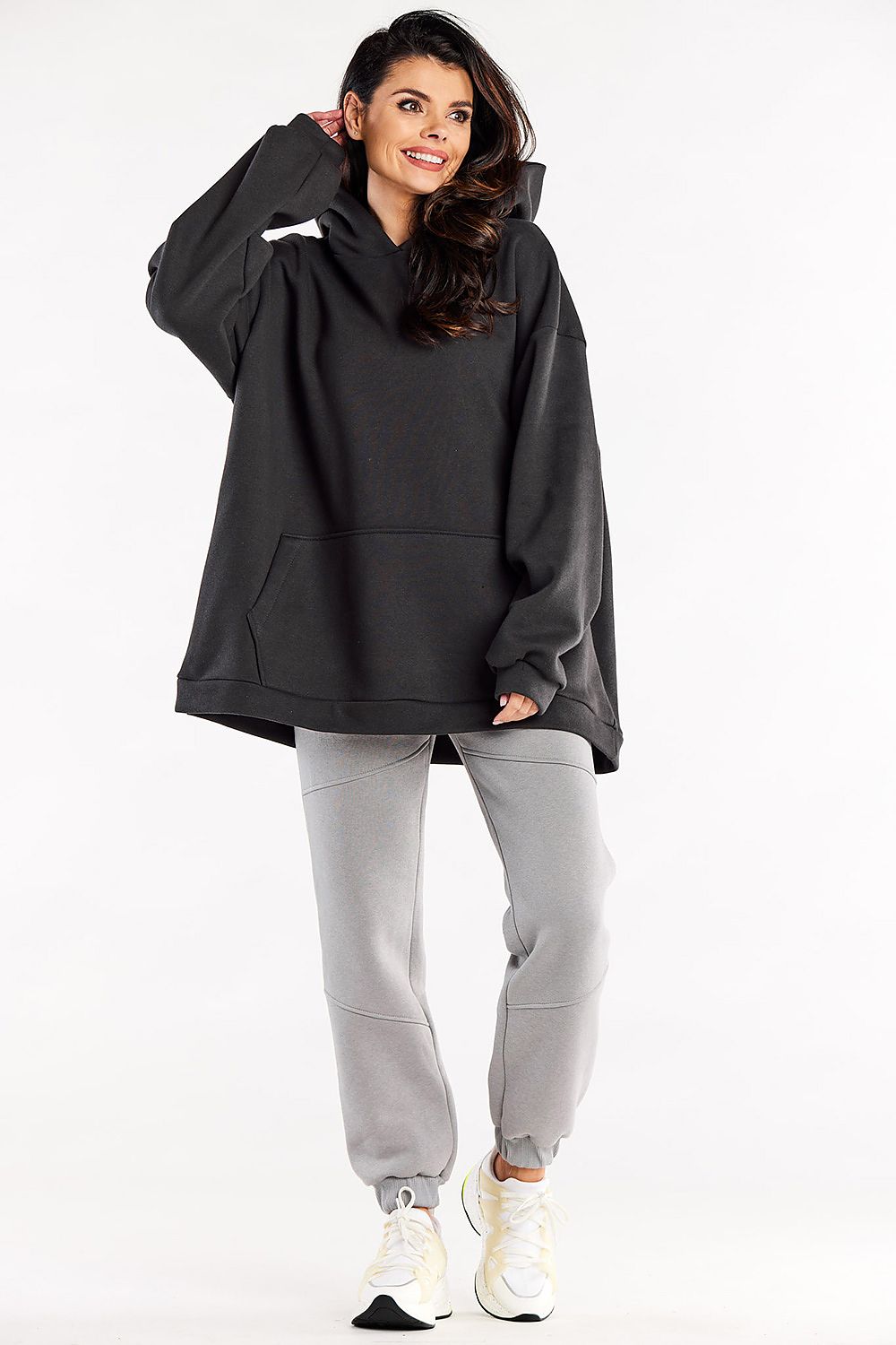   Bluza Damska Model M323 Grafit - Infinite You 