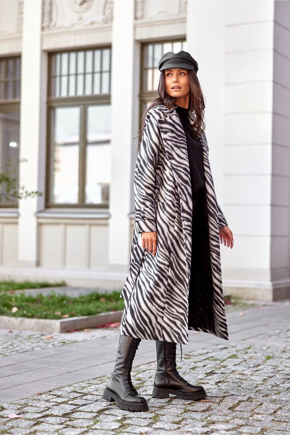   Płaszcz Damski Model Palermo CZB PLA0034 Black - Roco Fashion 