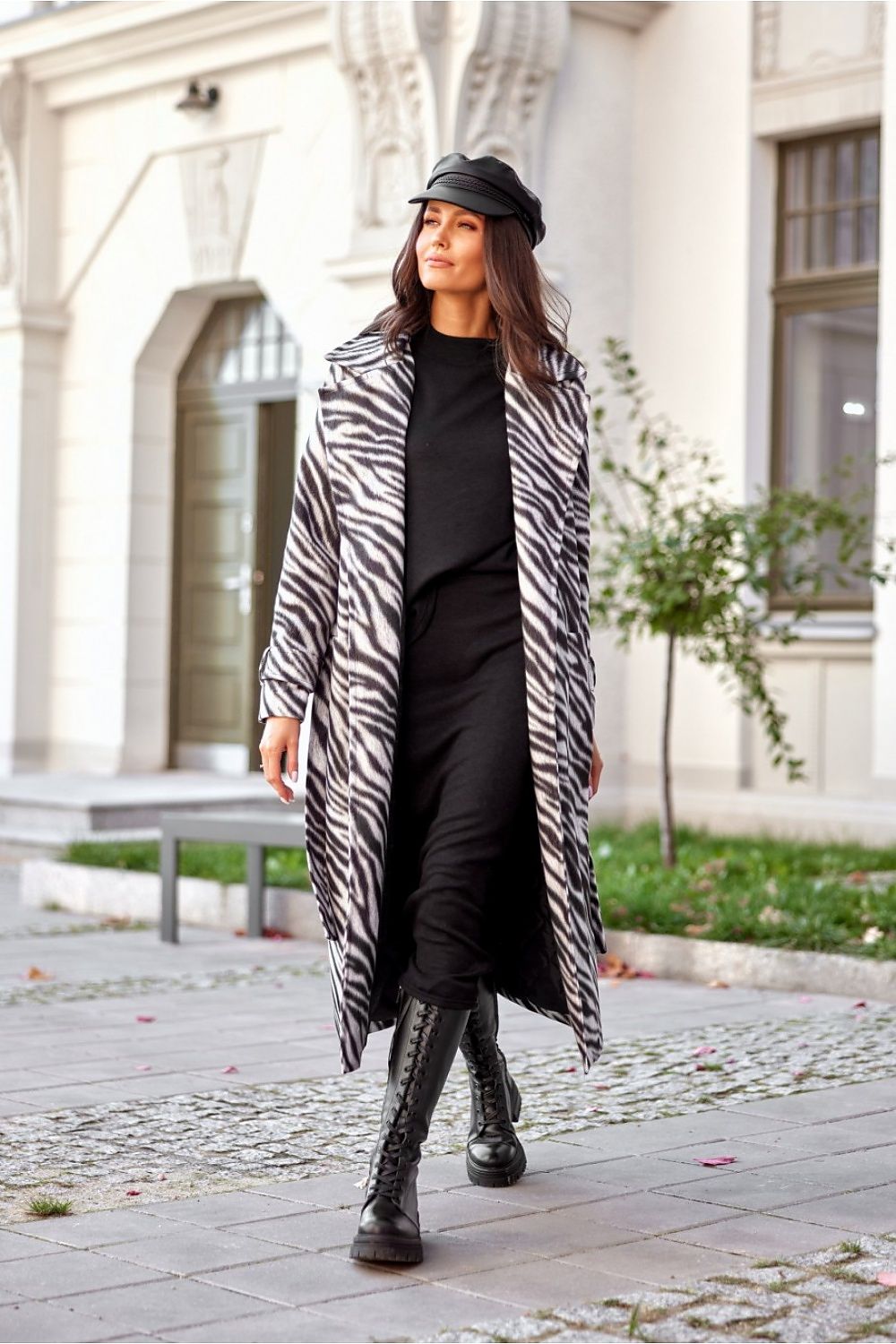   Płaszcz Damski Model Palermo CZB PLA0034 Black - Roco Fashion 