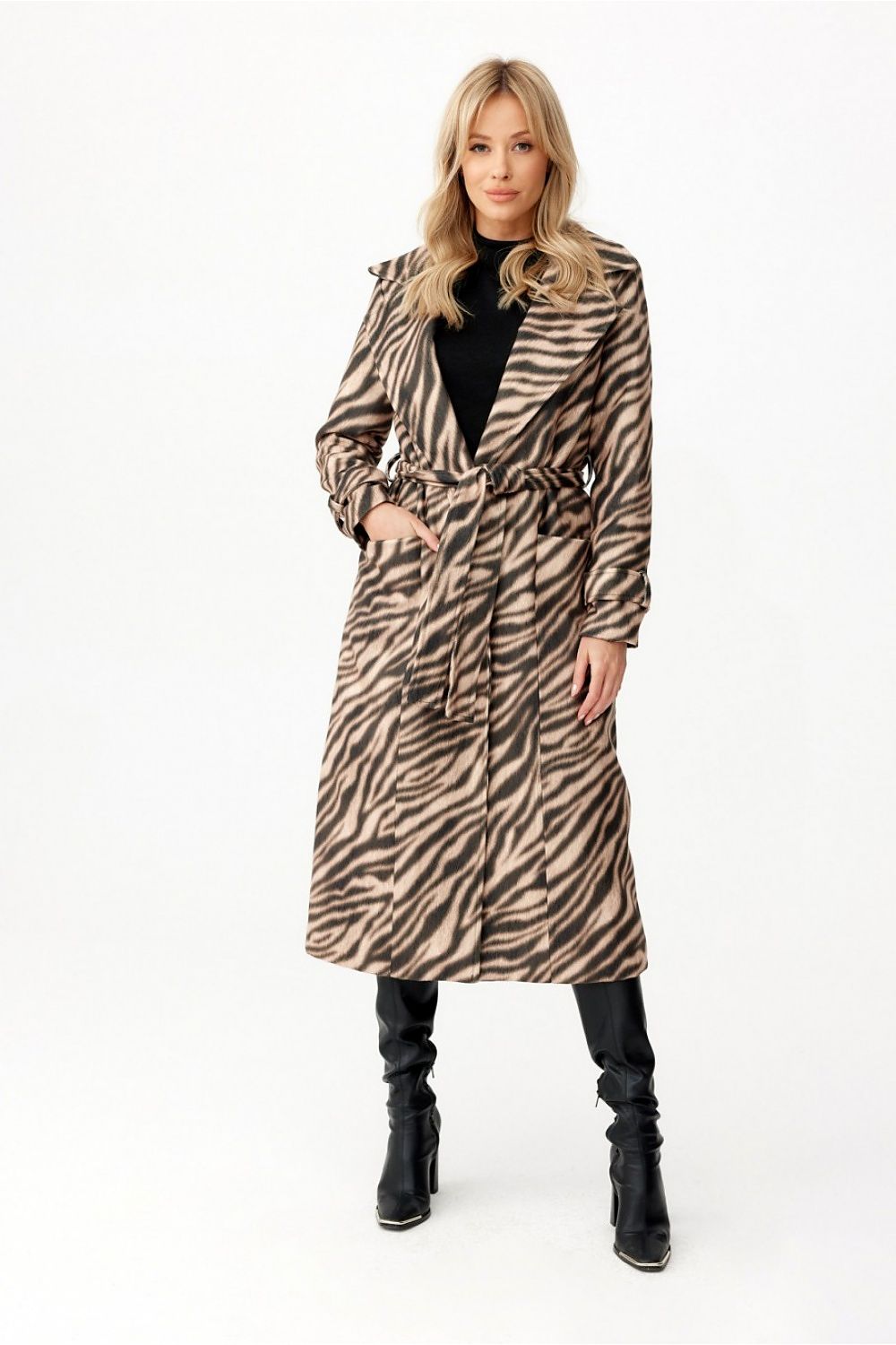   Płaszcz Damski Model Palermo CAM PLA0034 Camel - Roco Fashion 