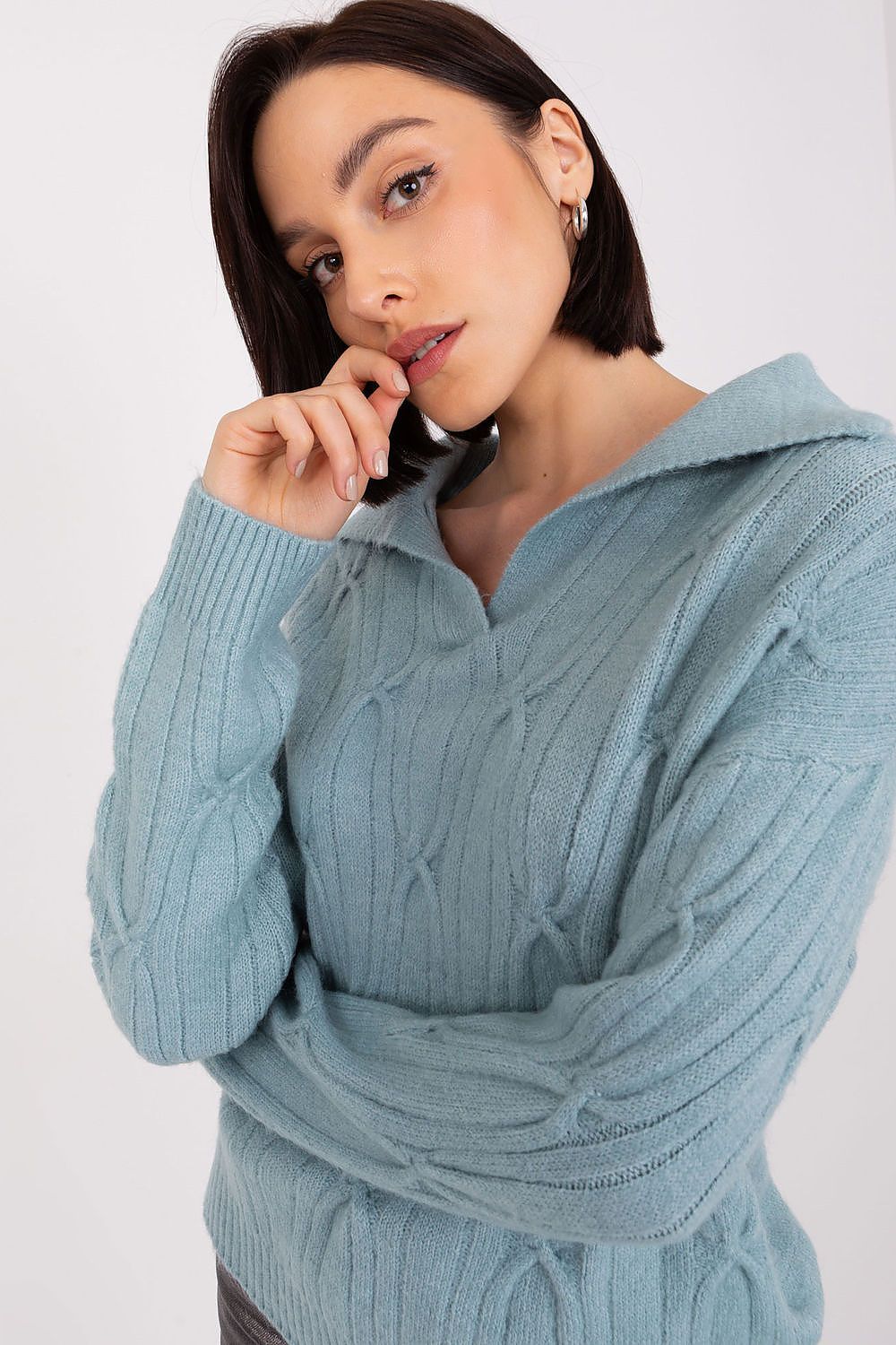   Sweter Damski Model AT-SW-2349-2.96 Mint - AT 