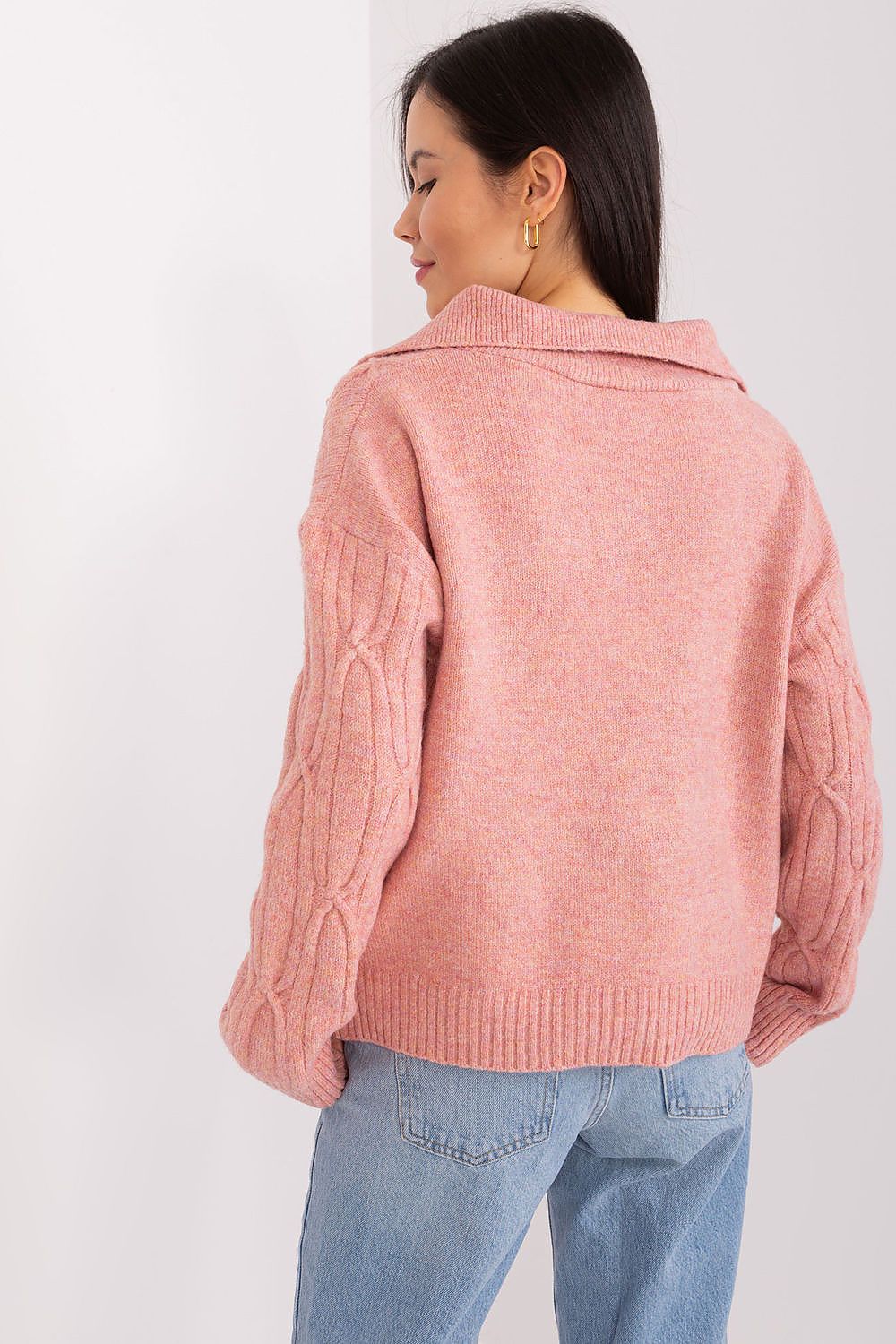   Sweter Damski Model AT-SW-2349-2.96 Dark Pink - AT 