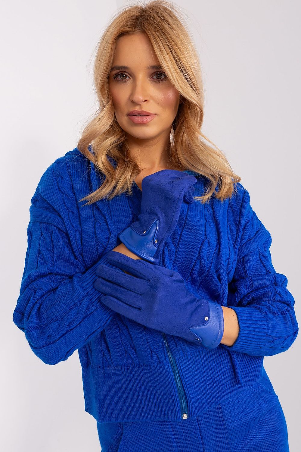   Rękawiczki Model AT-RK-239507.53P Cobalt - AT 