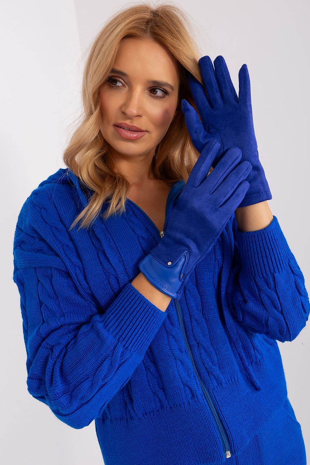   Rękawiczki Model AT-RK-239507.53P Cobalt - AT 