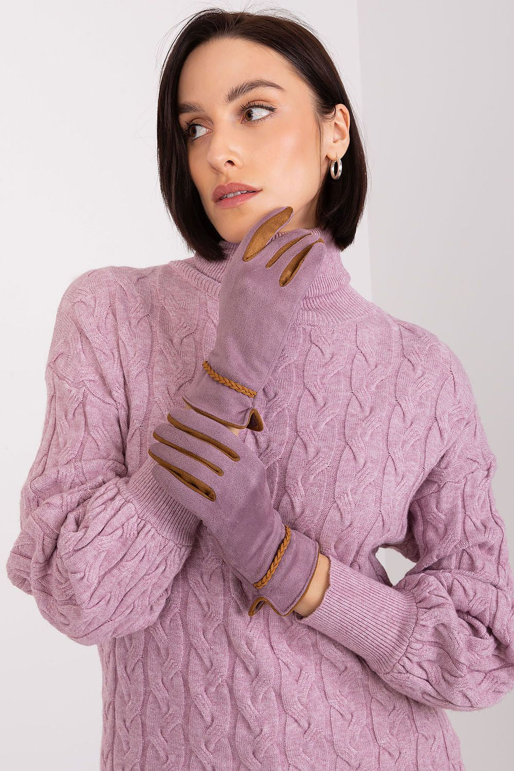   Rękawiczki Model AT-RK-238601.31P Dark Violet - AT 