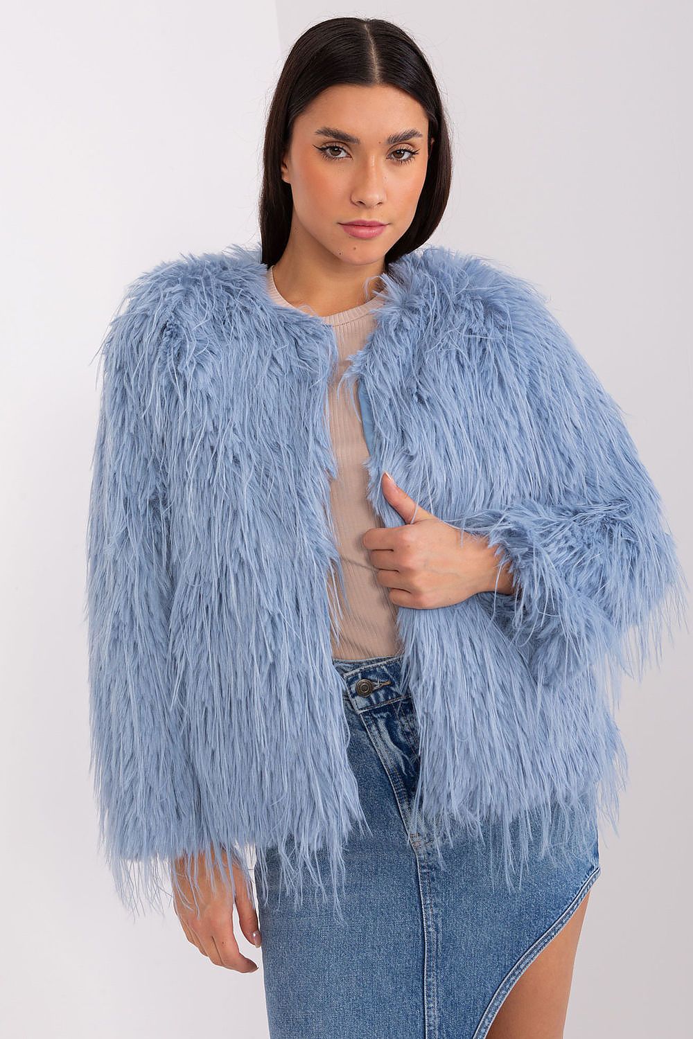   Kurtka Damska Model AT-KR-2359.96P Grey/Blue - AT 