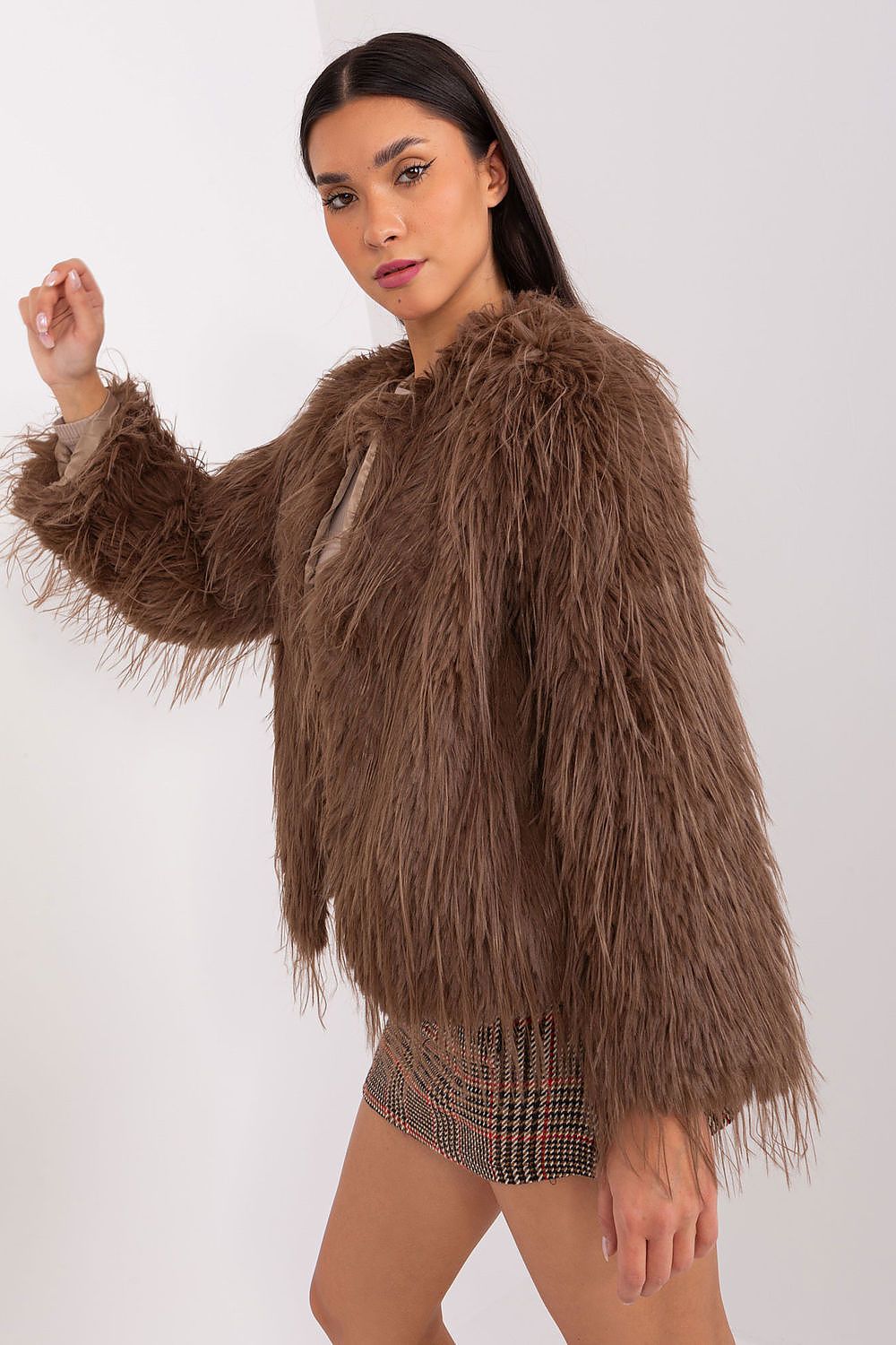   Kurtka Damska Model AT-KR-2359.96P Brown - AT 