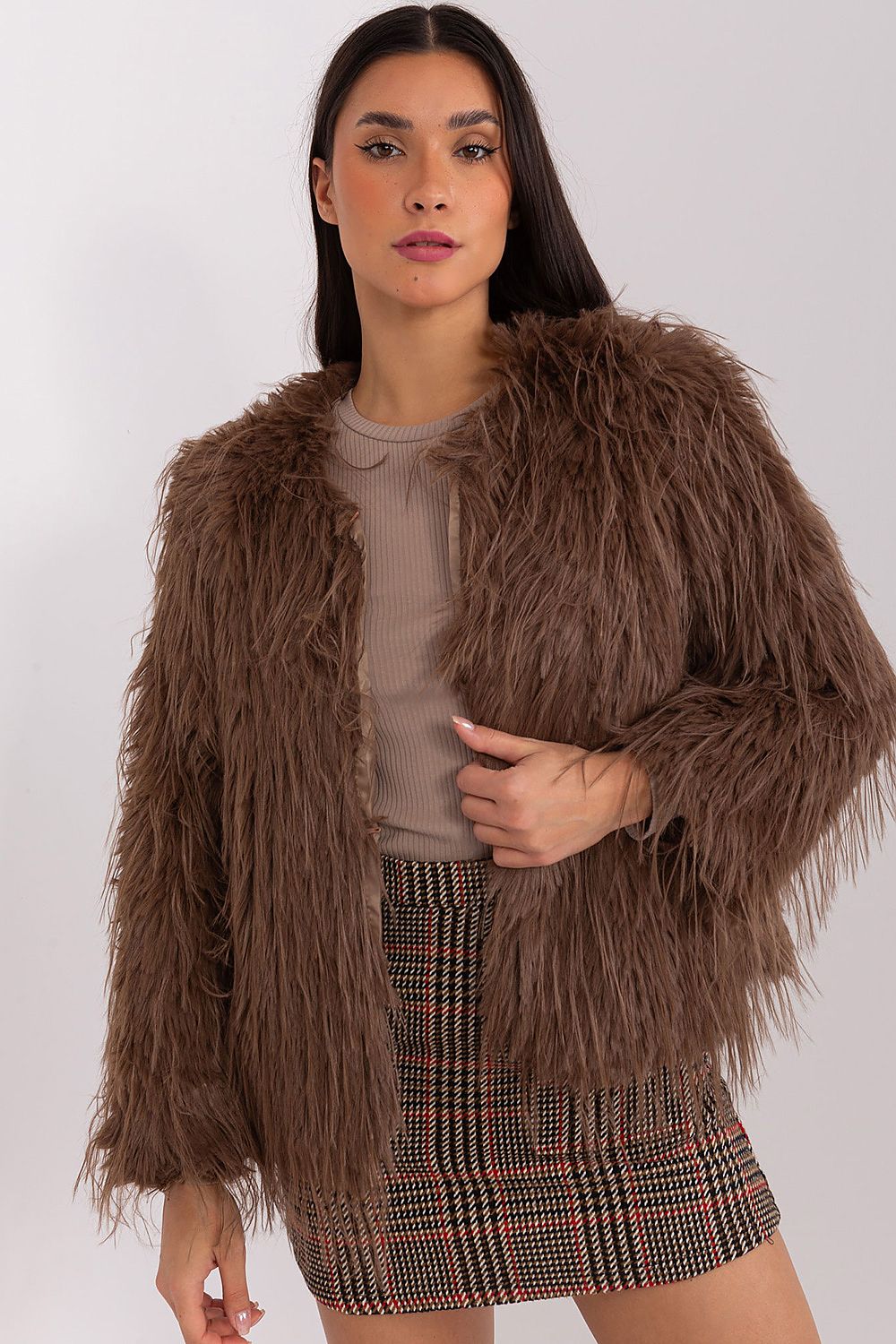   Kurtka Damska Model AT-KR-2359.96P Brown - AT 