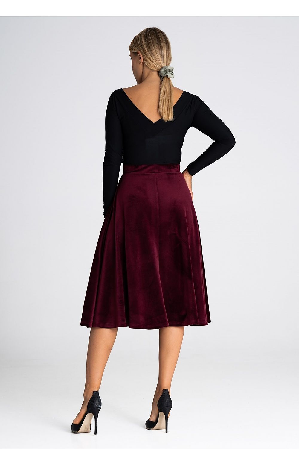  Spódnica Model M964 Bordo - Figl 