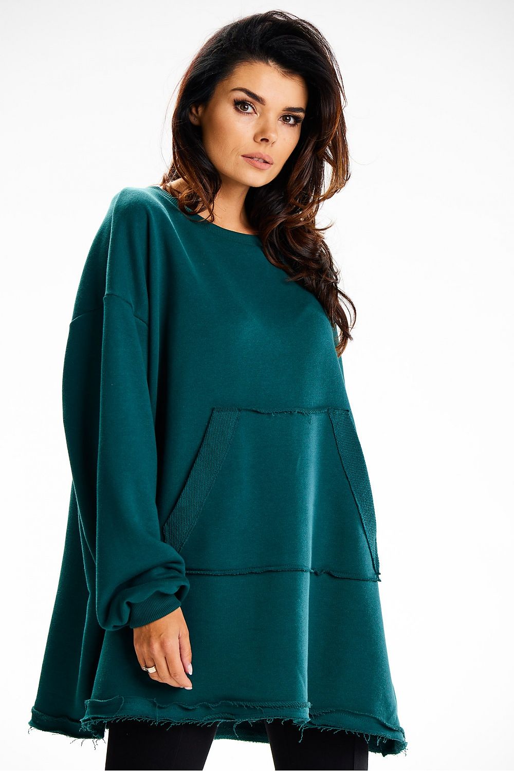   Bluza Damska Model M335 Bottle Green - Infinite You 