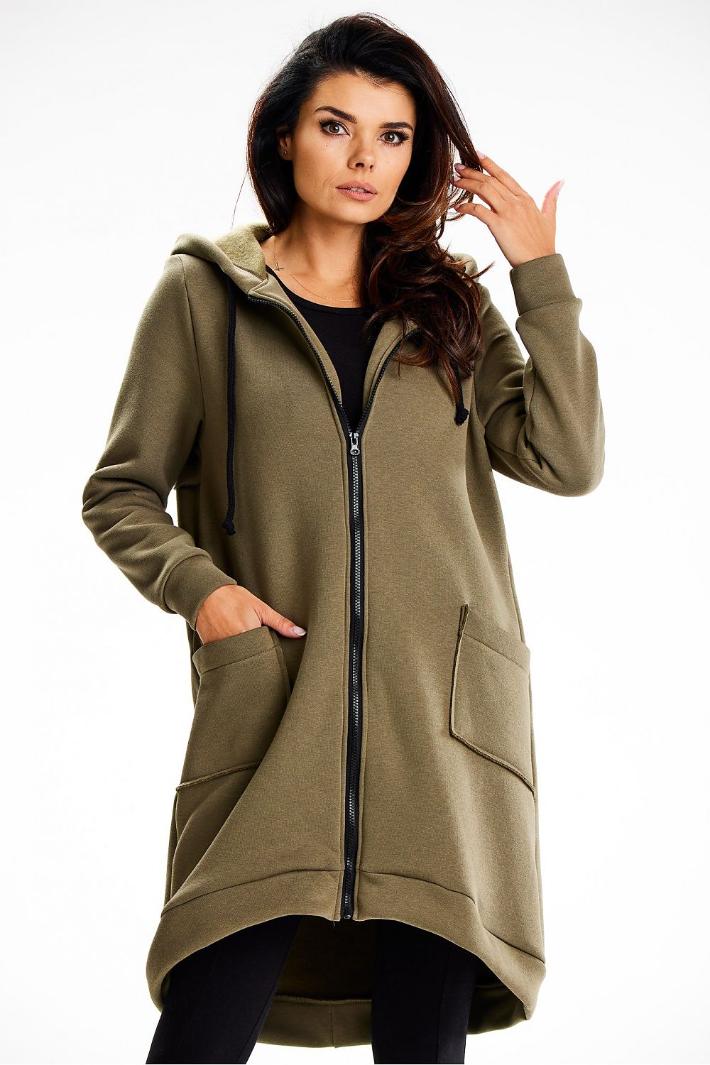   Bluza Damska Model M334 Khaki - Infinite You 
