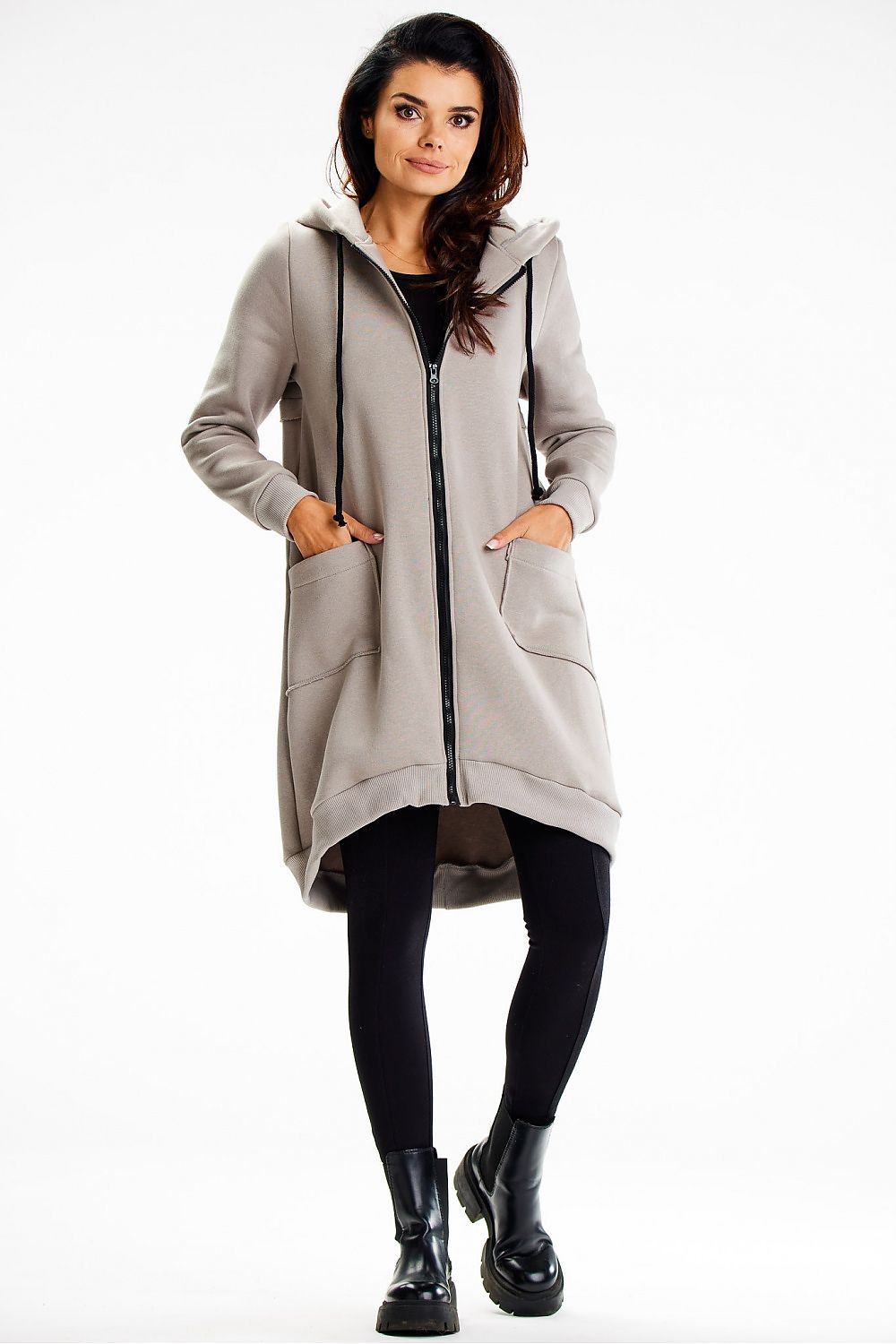   Bluza Damska Model M334 Grey - Infinite You 