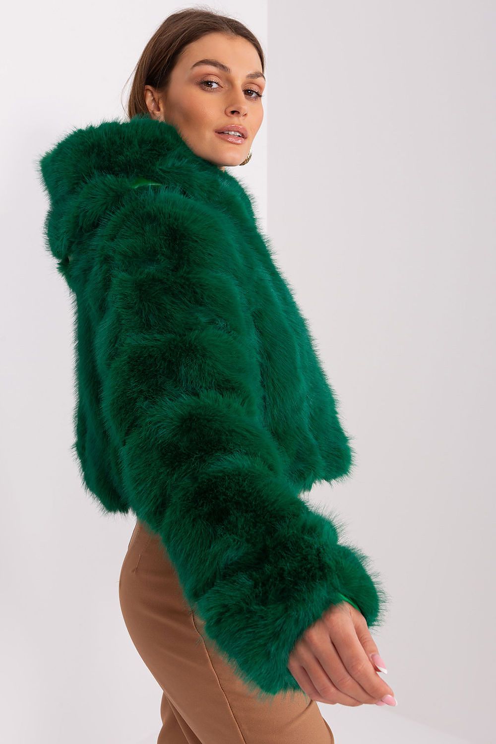   Kurtka Damska Model AT-KR-2378.96P Dark Green - AT 