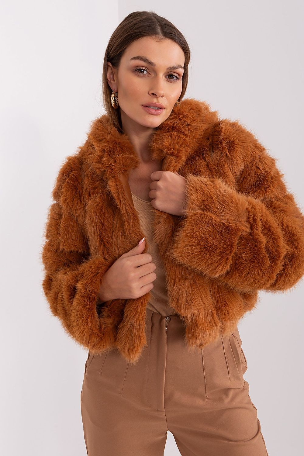  Kurtka Damska Model AT-KR-2378.96P Light Brown - AT 
