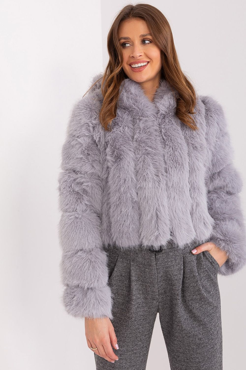   Kurtka Damska Model AT-KR-2378.96P Grey - AT 