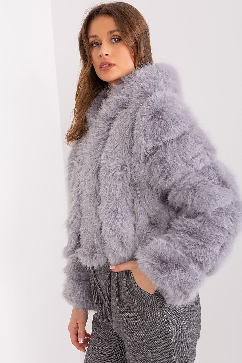   Kurtka Damska Model AT-KR-2378.96P Grey - AT 