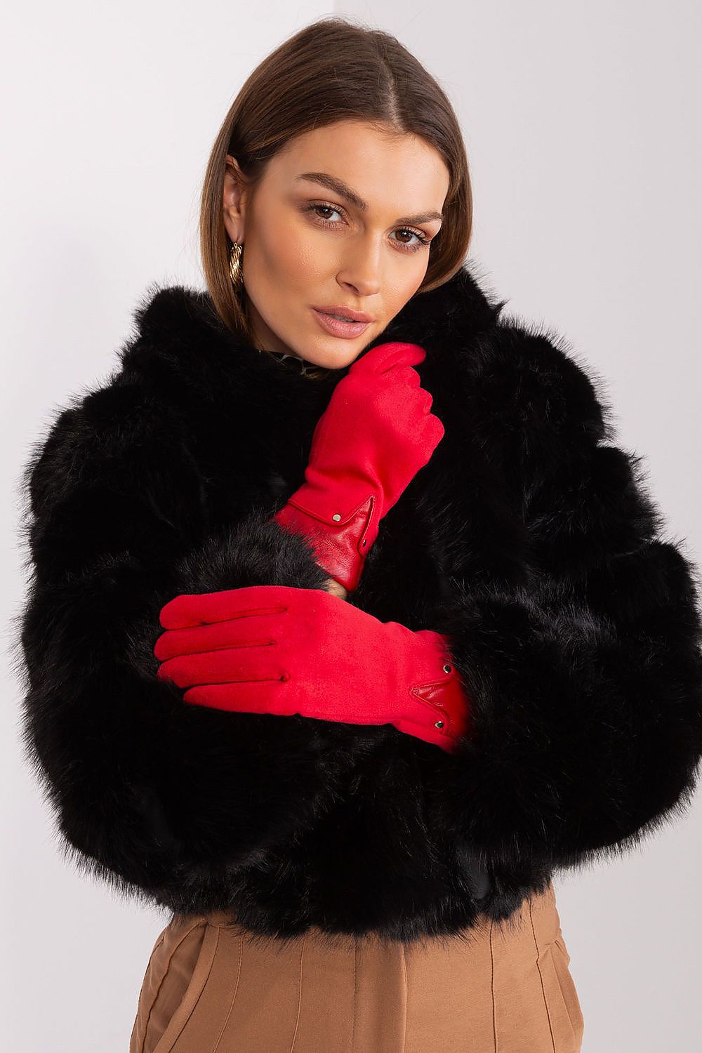   Rękawiczki Model AT-RK-239507.26P Red - AT 
