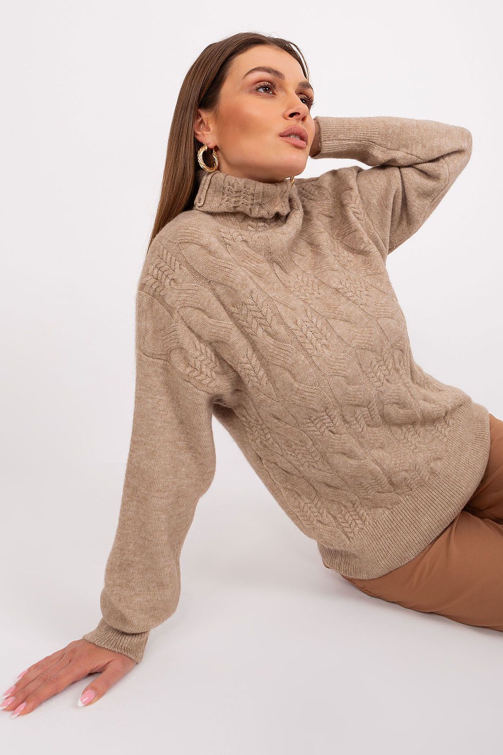   Golf Damski Model AT-SW-23401.97P Dark Beige - AT 
