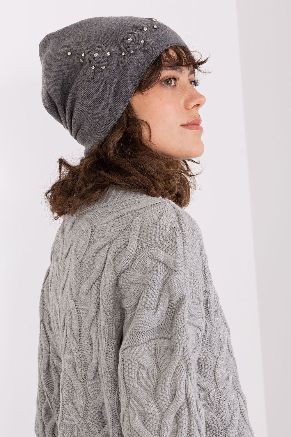   Czapka Model AT-CZ-2329.79 Dark Grey - AT 