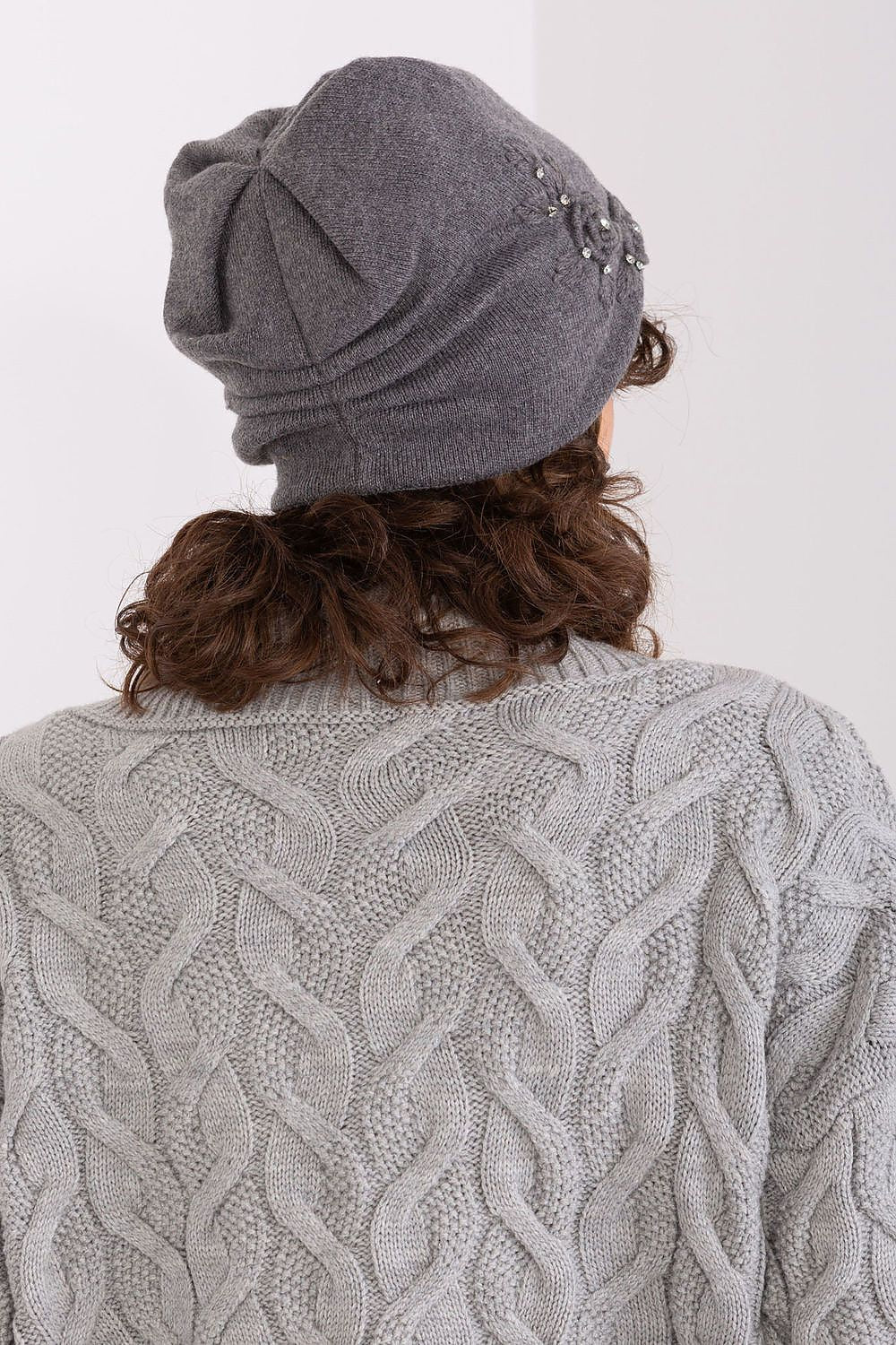   Czapka Model AT-CZ-2329.79 Dark Grey - AT 