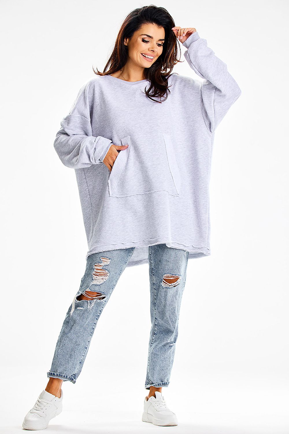   Bluza Damska Model M335 Grey - Infinite You 