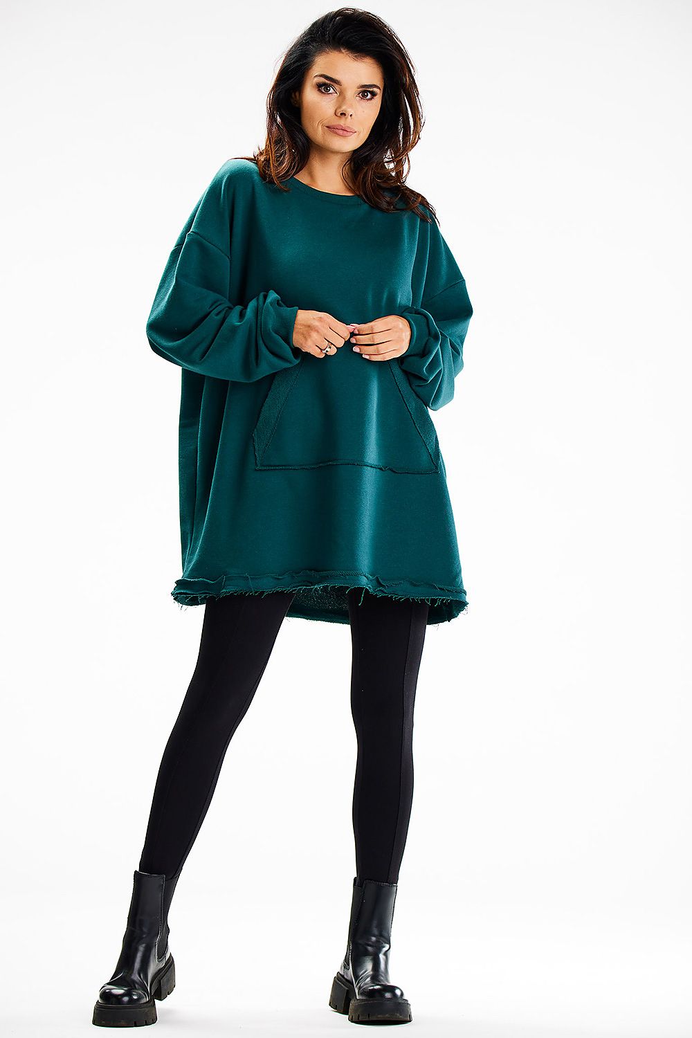   Bluza Damska Model M335 Bottle Green - Infinite You 
