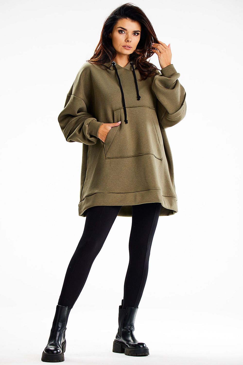  Bluza Damska Model M332 Khaki - Infinite You 
