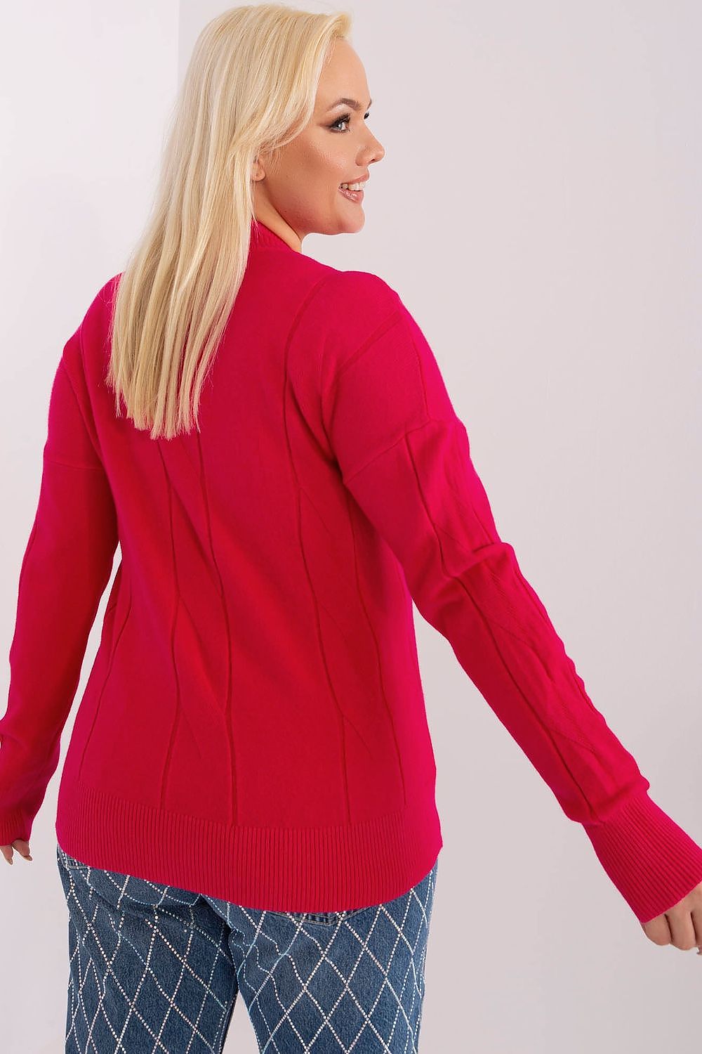   Sweter Damski Model PM-SW-PM688.64 Fuksja - Factory Price 