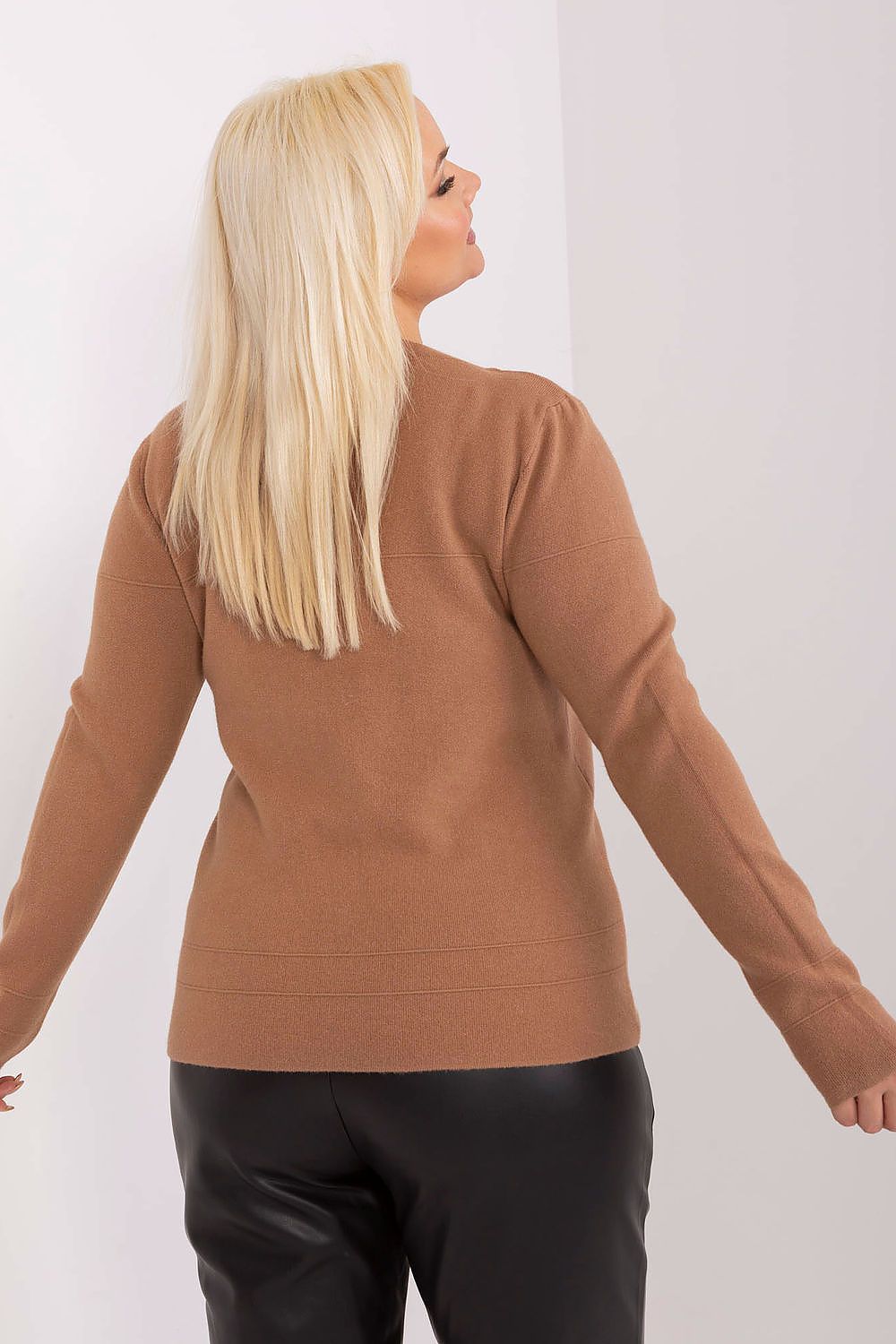   Sweter Damski Model PM-SW-PM-3706.10X Camel - Factory Price 