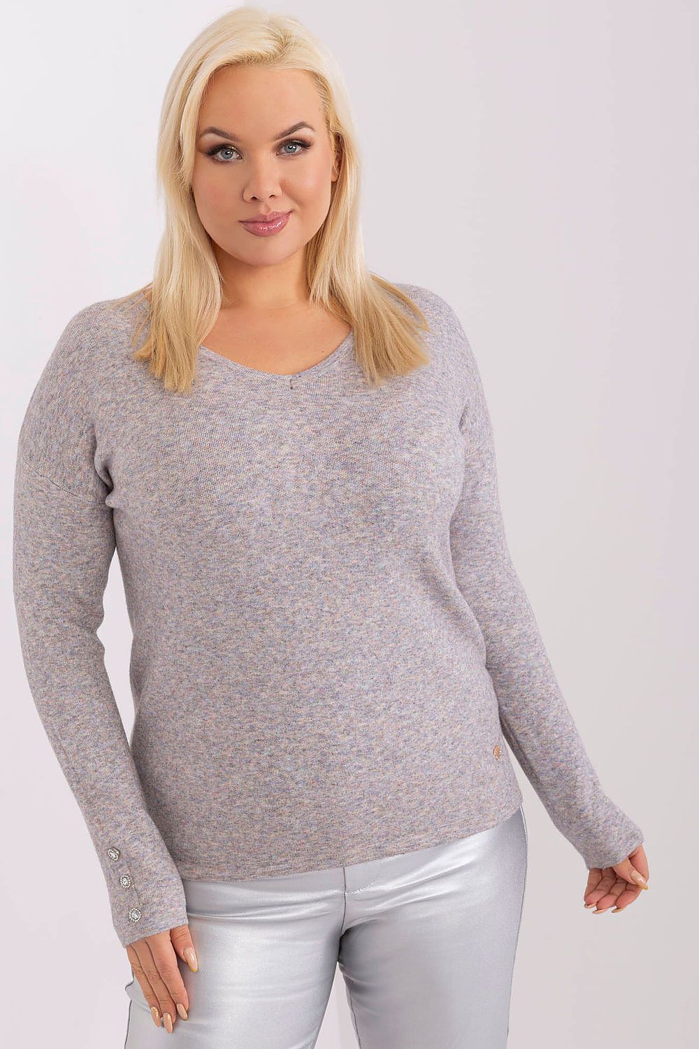   Sweter Damski Model PM-SW-PM1020.12P Grey - Factory Price 