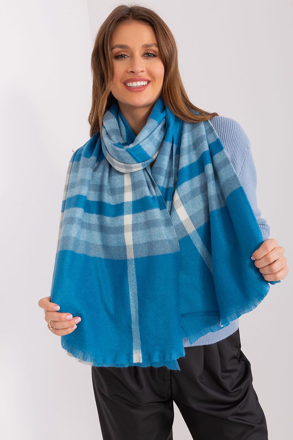   Szalik Model AT-SZ-23125-1.26 Grey/Blue - AT 