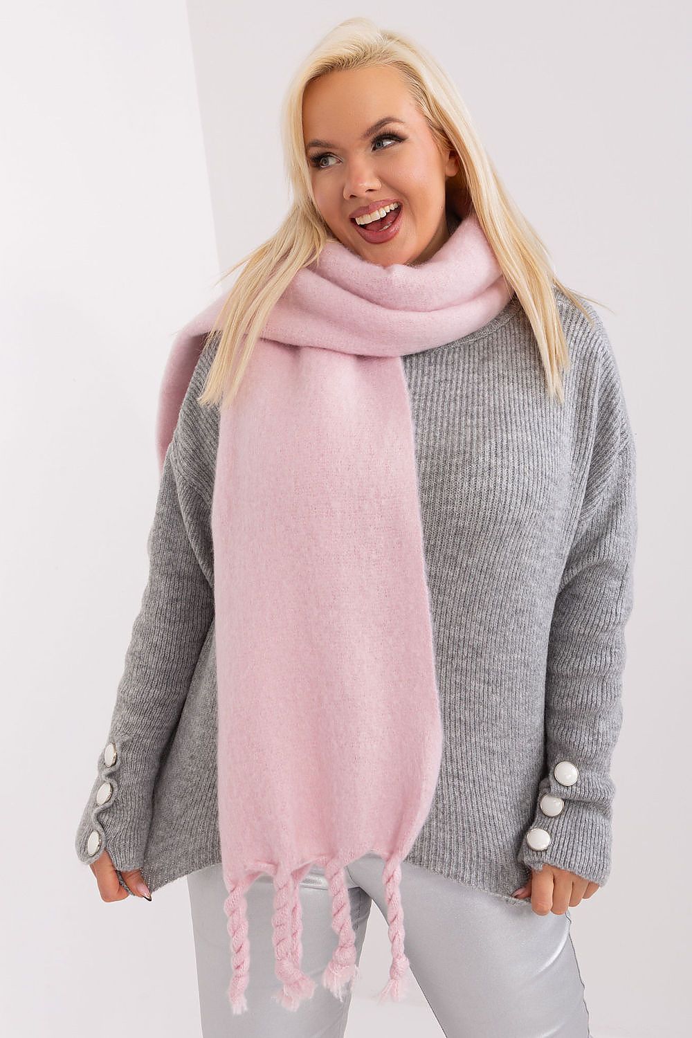   Szalik Model AT-SZ-2313502.31P Light Pink - AT 