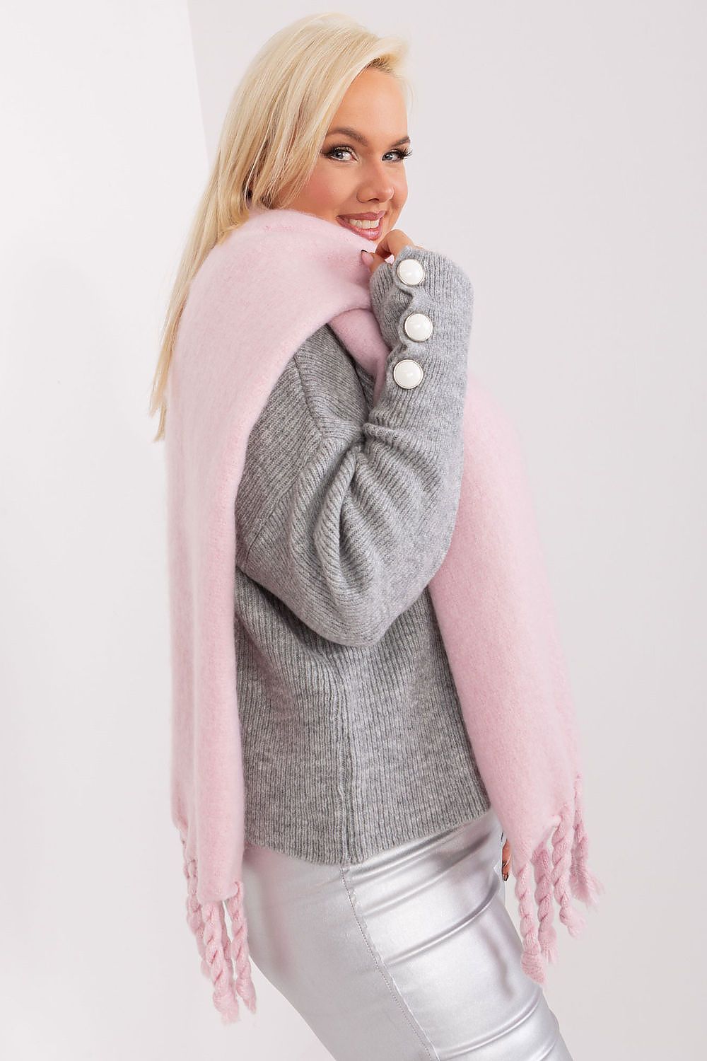   Szalik Model AT-SZ-2313502.31P Light Pink - AT 