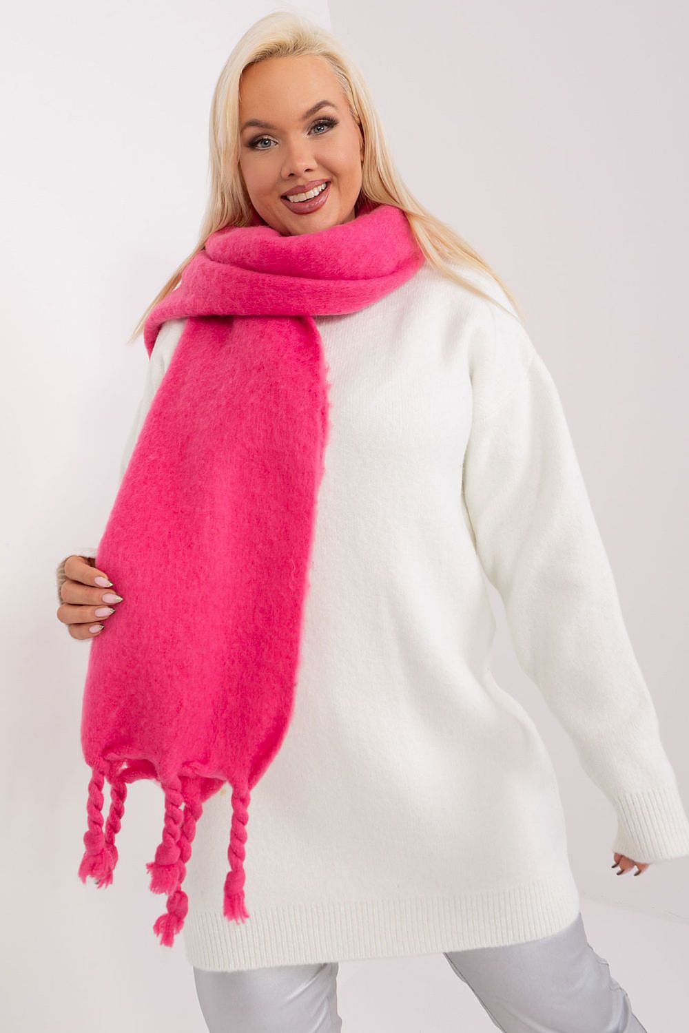   Szalik Model AT-SZ-2313502.53P Dark Pink - AT 